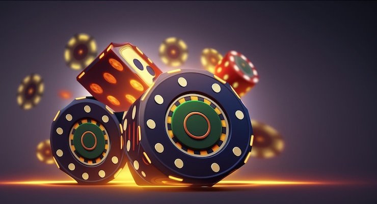 Antarmuka permainan Dice Game di beat4d dengan dadu digital dan animasi real-time